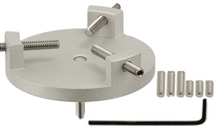 EM-Tec R32 bulk sample holder for up to Ø32mm, aluminium, pin